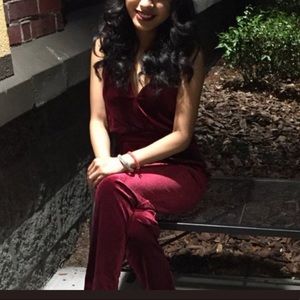 Red Velvet jumpsuit